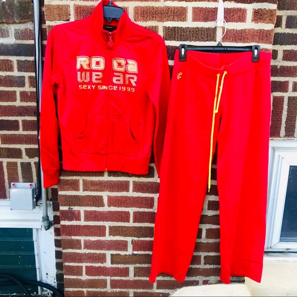Rocawear Pants - RocAWear Vintage 2000’s Track Suit Candy Apple Red